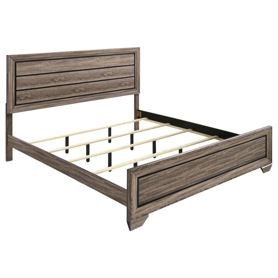 Kauffman Wood Panel Bed