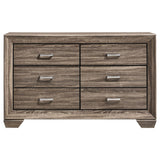 Kauffman - Transitional High Headboard Panel Bed Bedroom Set