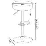 Ramses - 29" Adjustable Bar Stool by CoasterEveryday | Bel Furniture