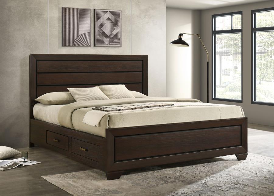 Kauffman - Wood Storage Panel Bed