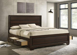 Kauffman - Wood Storage Panel Bed