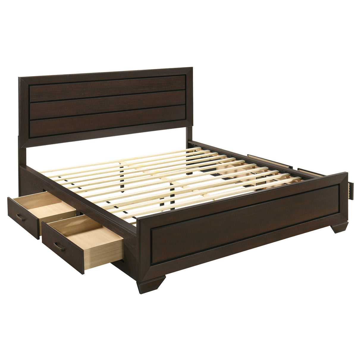 Kauffman - Wood Storage Panel Bed