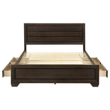 Kauffman - Wood Storage Panel Bed