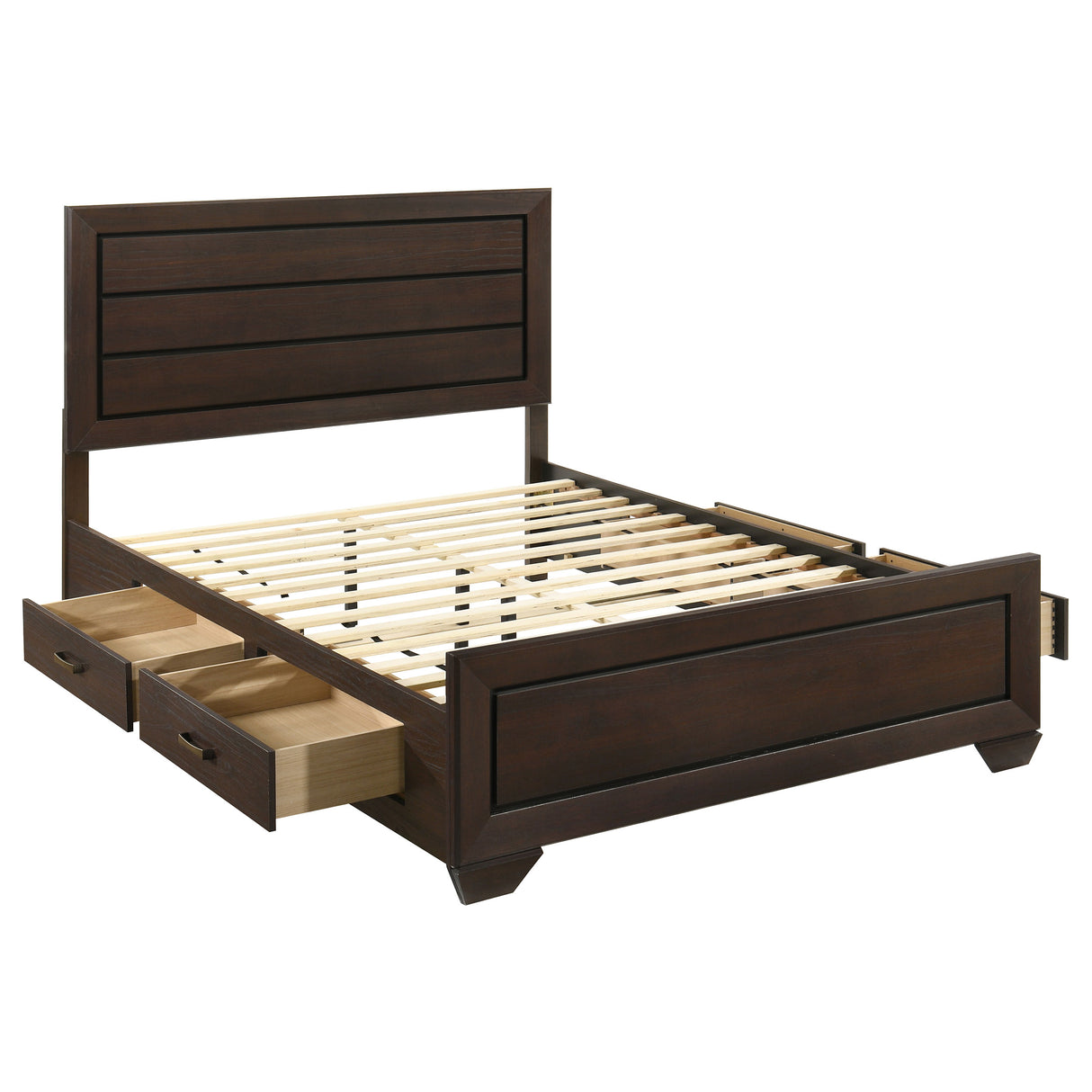 Kauffman - Wood Storage Panel Bed