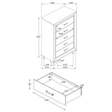 Kauffman - 5-Drawer Bedroom Chest