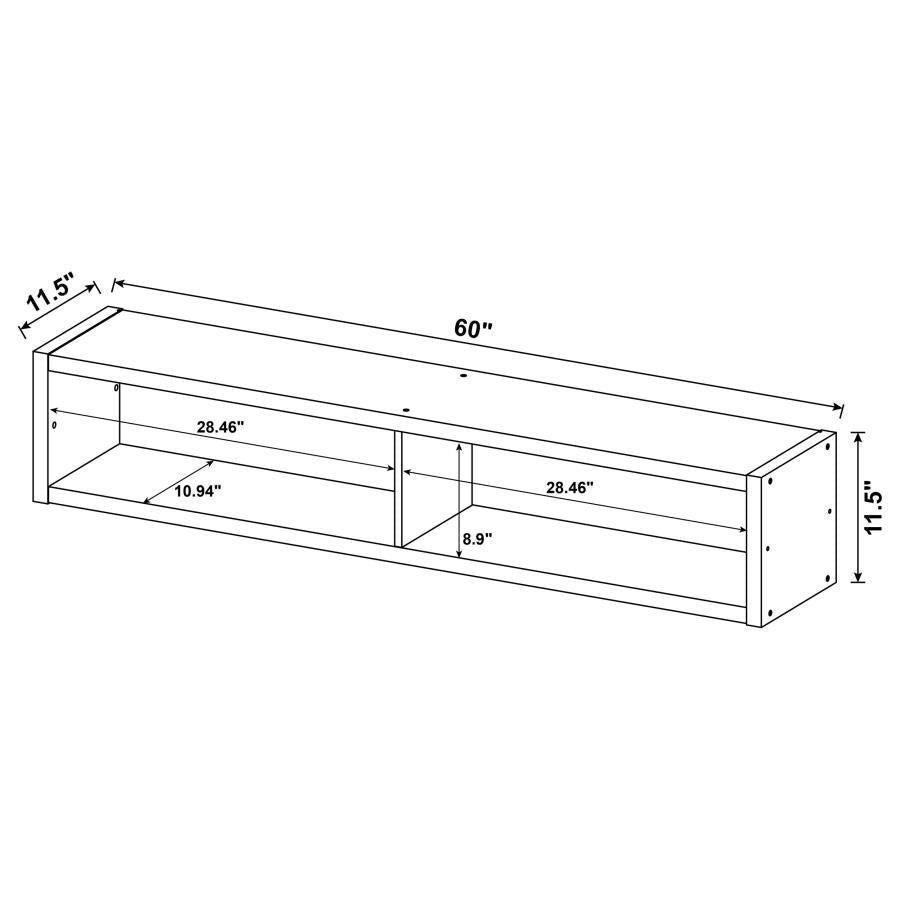 Lewes - 4 Piece TV Entertainment Center - Cappuccino