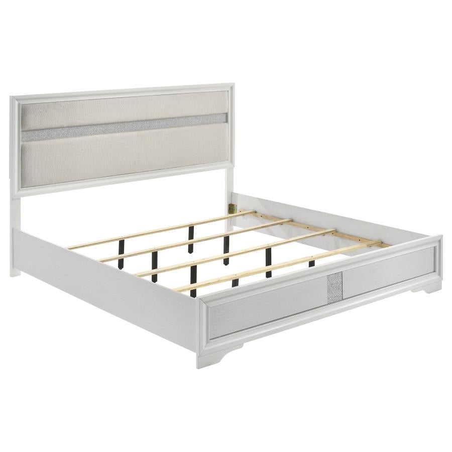 Miranda Upholstered Panel Bed