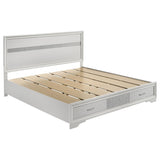 Miranda - Storage Wood Panel Bed