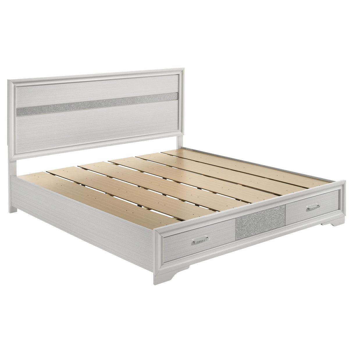 Miranda - Storage Wood Panel Bed