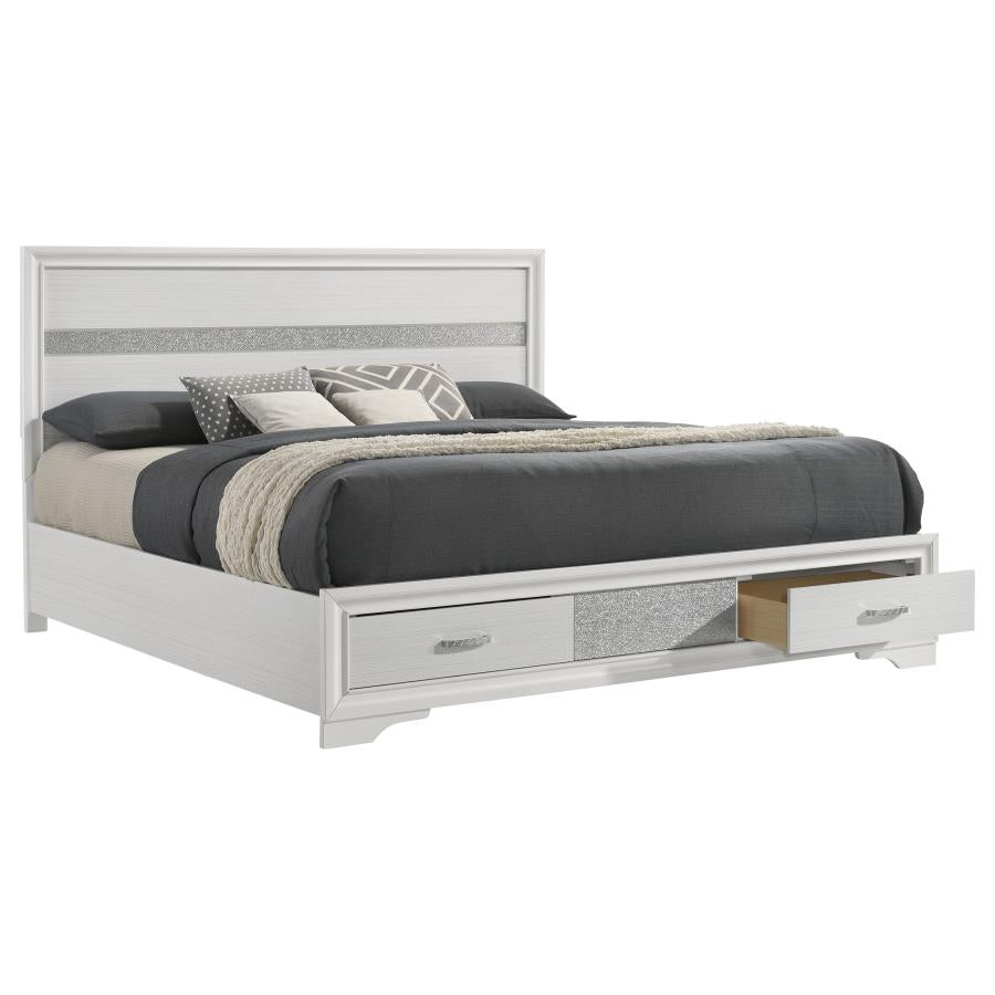 Miranda - Storage Wood Panel Bed