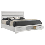 Miranda - Storage Wood Panel Bed