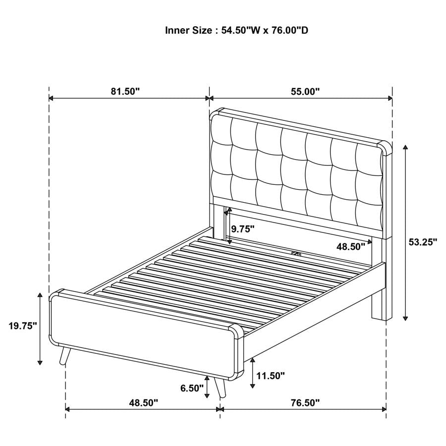 Robyn - Wood Panel Bed