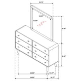 Robyn - 6-Drawer Bedroom Dresser And Mirror