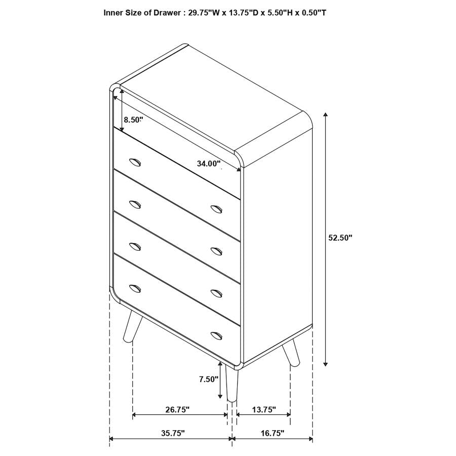 Robyn - 5-Drawer Bedroom Chest