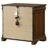 Garland - 3-Drawer Nightstand Bedside Table - Brown Cherry