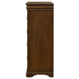 Garland - 4-Drawer Bedroom Chest Of Drawers - Brown Cherry