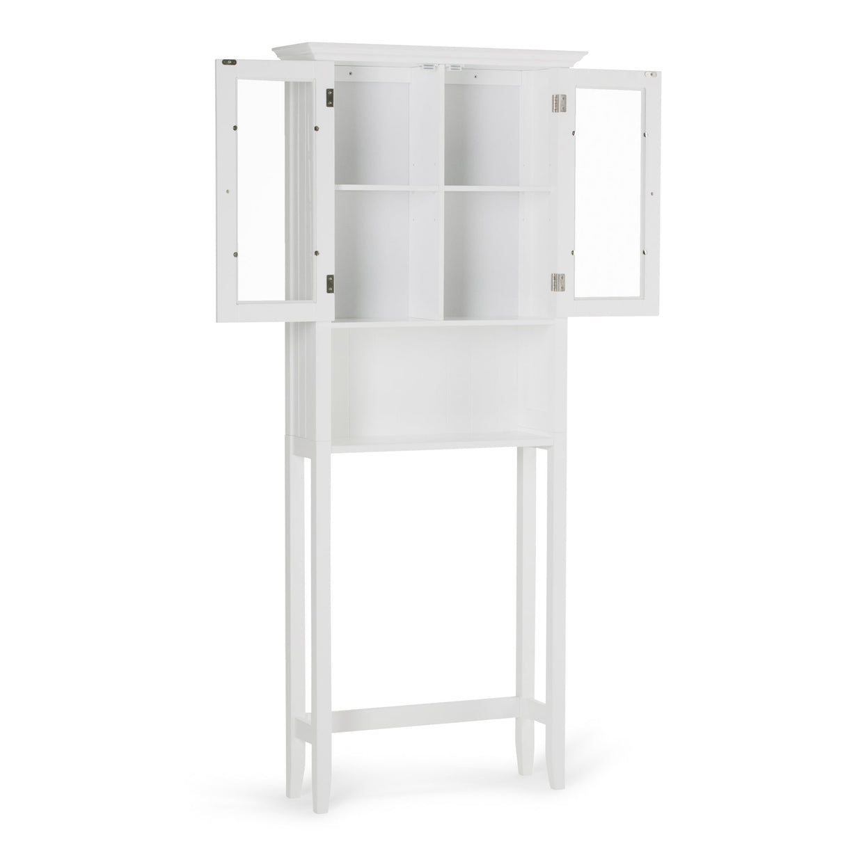 Acadian - Space Saver Cabinet - Pure White by Simpli-Home | Bel Furniture