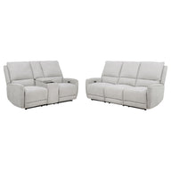 Sylmar - Chenille Power Reclining Sofa Set