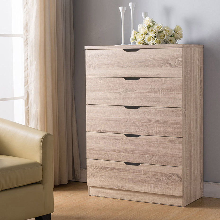 Functional 5 Drawer Chest