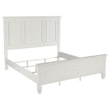 Sandy Beach - 63" Panel Bed with High Headboard White King by CoasterEssence | Bel Furniture