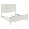 Sandy Beach - 63" Panel Bed with High Headboard White King by CoasterEssence | Bel Furniture