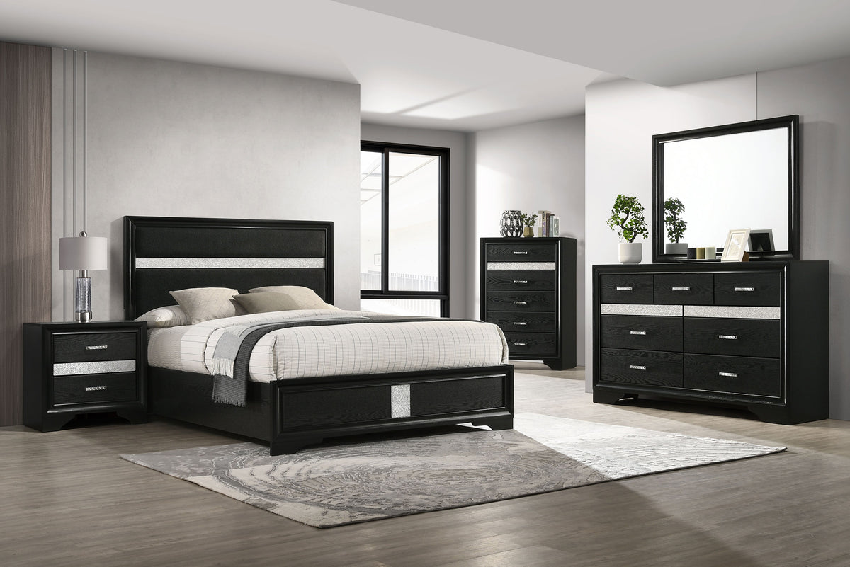 Miranda - Panel Bedroom Set - Black