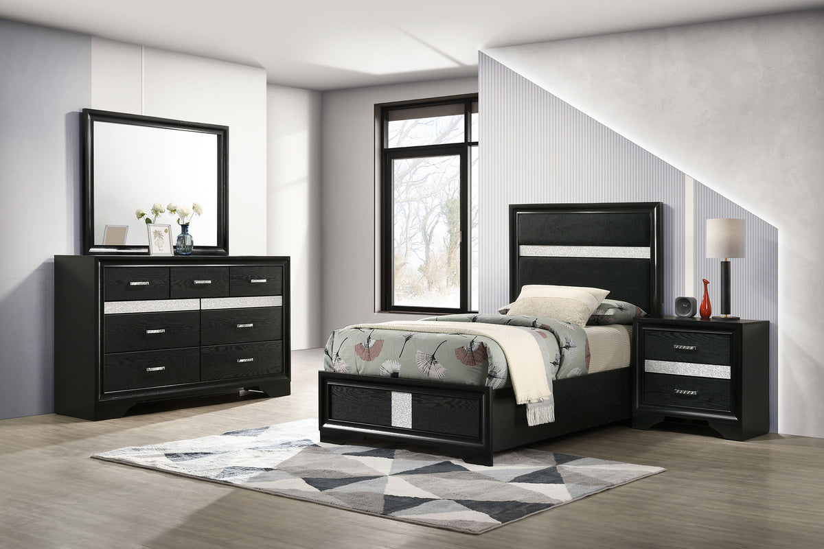 Miranda - Panel Bedroom Set - Black