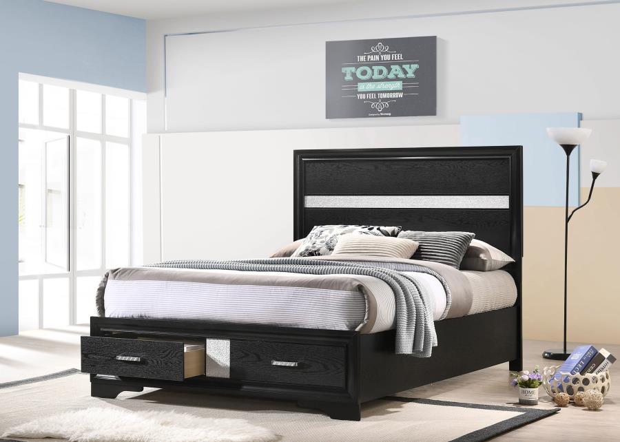 Miranda - Wood Storage Panel Bed