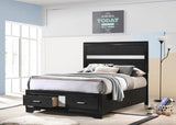 Miranda - Wood Storage Panel Bed