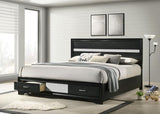 Miranda - Storage Wood Panel Bed