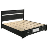 Miranda - Storage Wood Panel Bed
