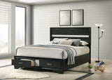 Miranda - Storage Wood Panel Bed