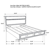 Miranda - Storage Wood Panel Bed