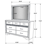 Miranda - 7-drawer Dresser With Mirror