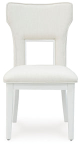 Chalanna - White - Dining Upholstered Side Chair (Set of 2) by Signature Design by Ashley® | Bel Furniture