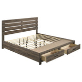 Brantford - Wood Storage Panel Bed