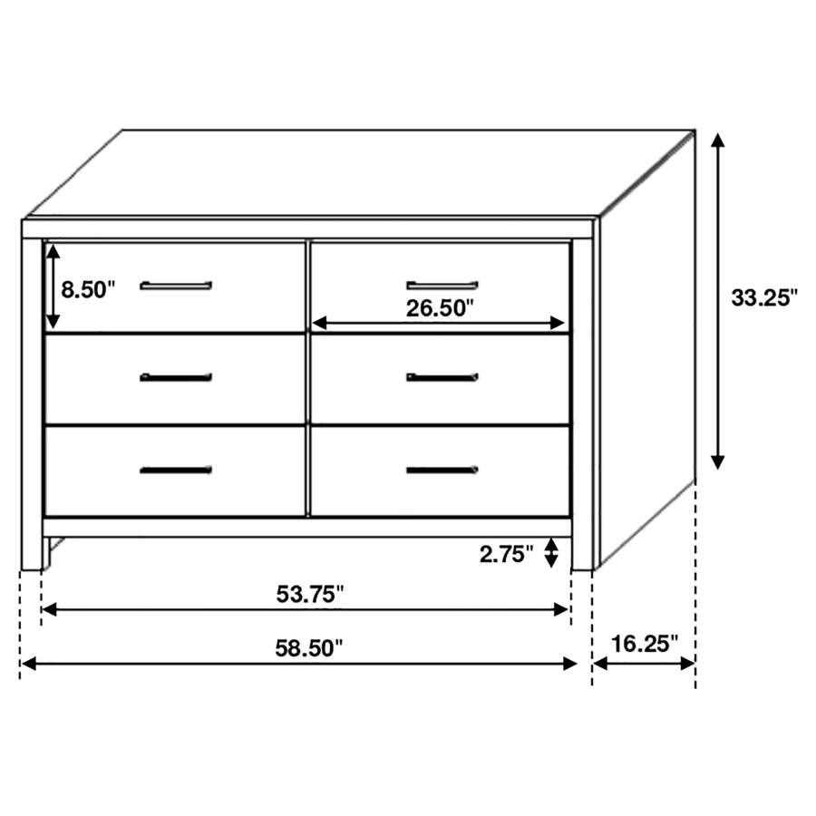 Brantford - 6-Drawer Dresser
