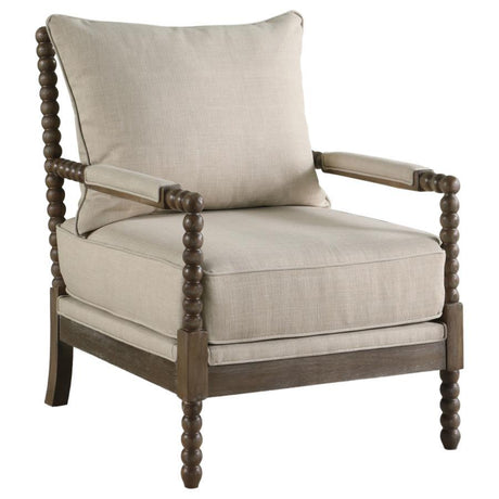 Blanchett - Cushion Back Accent Chair Beige by CoasterElevations | Bel Furniture