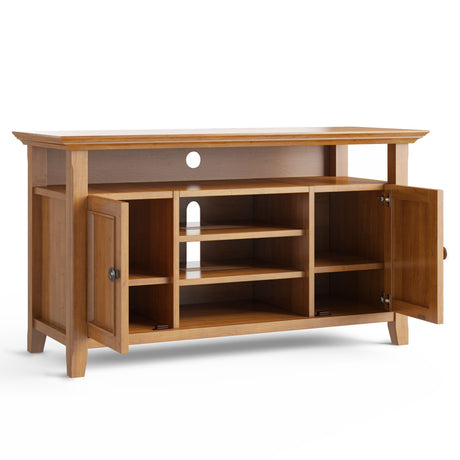 Amherst - TV Media Stand, Handcrafted by Simpli-Home | Bel Furniture
