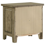 Hazlewood - 2-Drawer Nightstand Bedside Table - Vineyard Oak