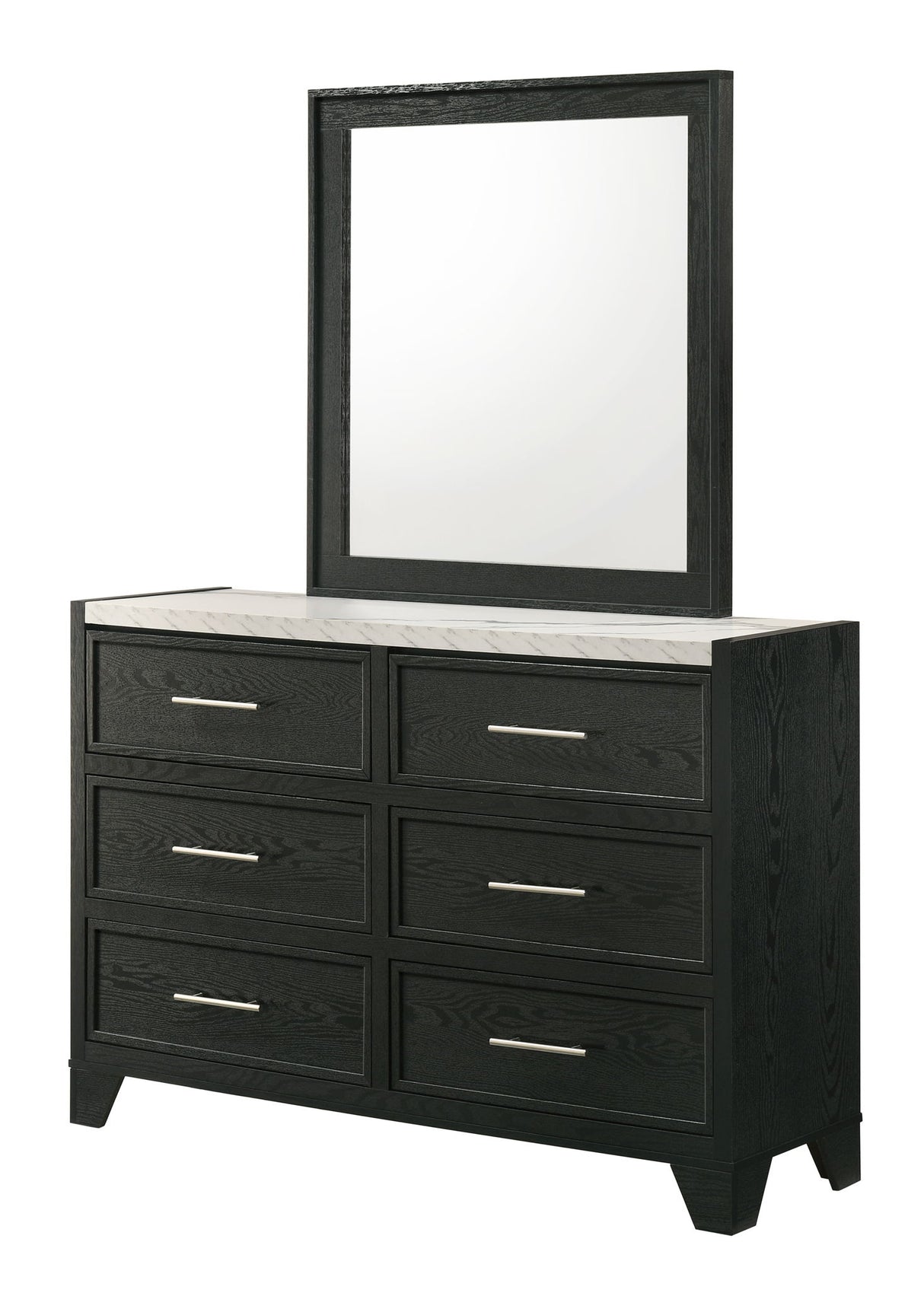 Lamar - Dresser Black Dresser & Mirror by Crown Mark | Bel Furniture