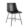 Modern Upholstered Dining Chair With Metal X Base (Set of 2) Black by Walker Edison | Bel Furniture