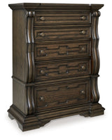 Maylee - Dark Brown - Five Drawer Chest by Signature Design by Ashley® | Bel Furniture