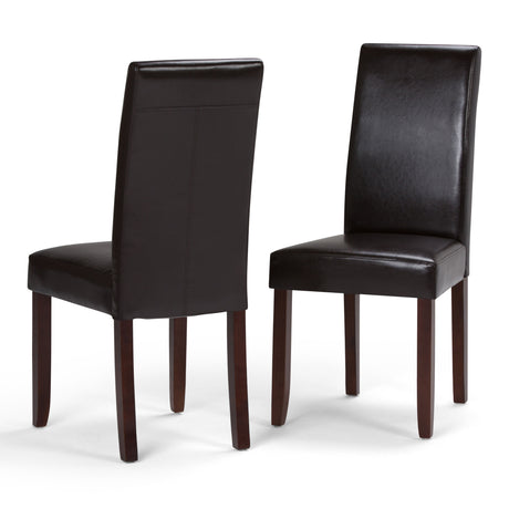 Acadian - Parson Dining Chair (Set of 2) - Tanners Brown by Simpli-Home | Bel Furniture