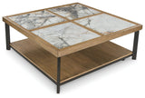 Montia - Multi - Square Cocktail Table by Signature Design by Ashley® | Bel Furniture