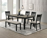 Folio - Dining Table - Light Brown / Black by Crown Mark | Bel Furniture