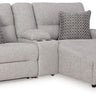 Acklen Place - Reclining Sectional Gray 3 Pc. Power Reclining Sectional Sofa With Raf Chaise by Signature Design by Ashley® | Bel Furniture
