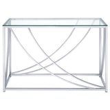 Lille - Glass Top Entryway Sofa Console Table Accents