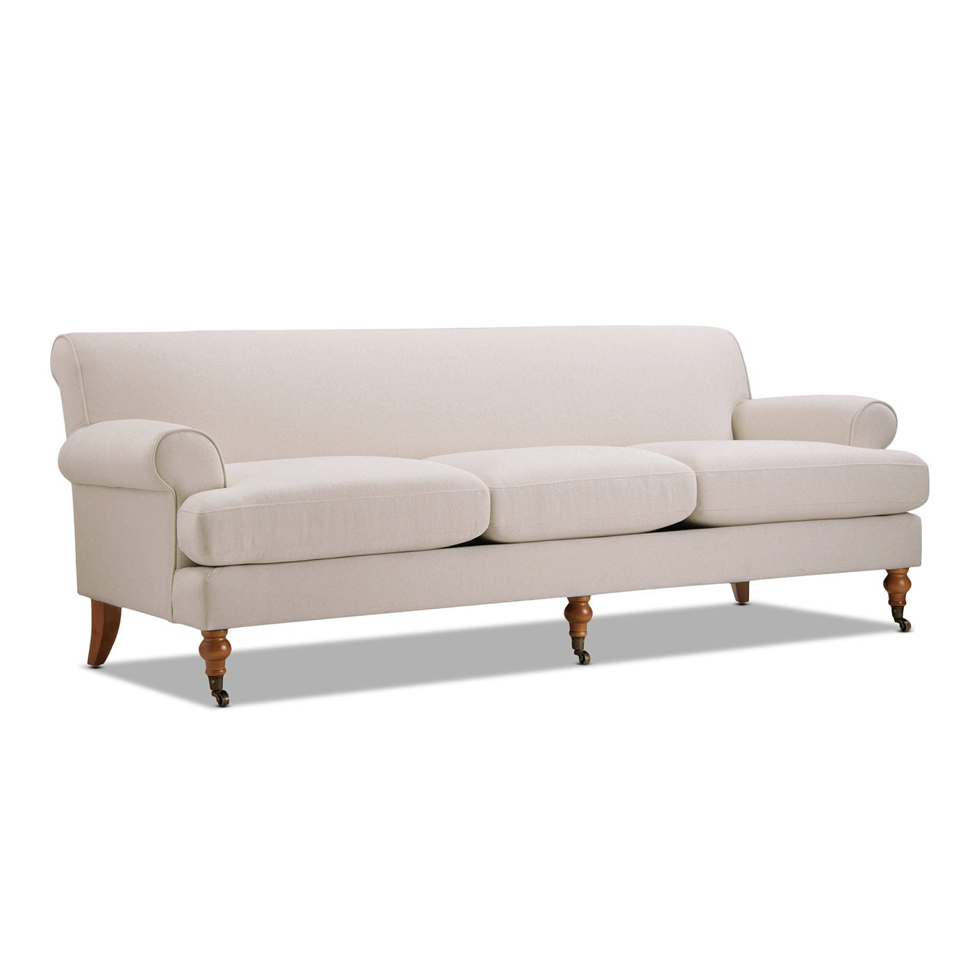 Alana Lawson Modern Three Cushion Tightback Sofa | Bel Furniture