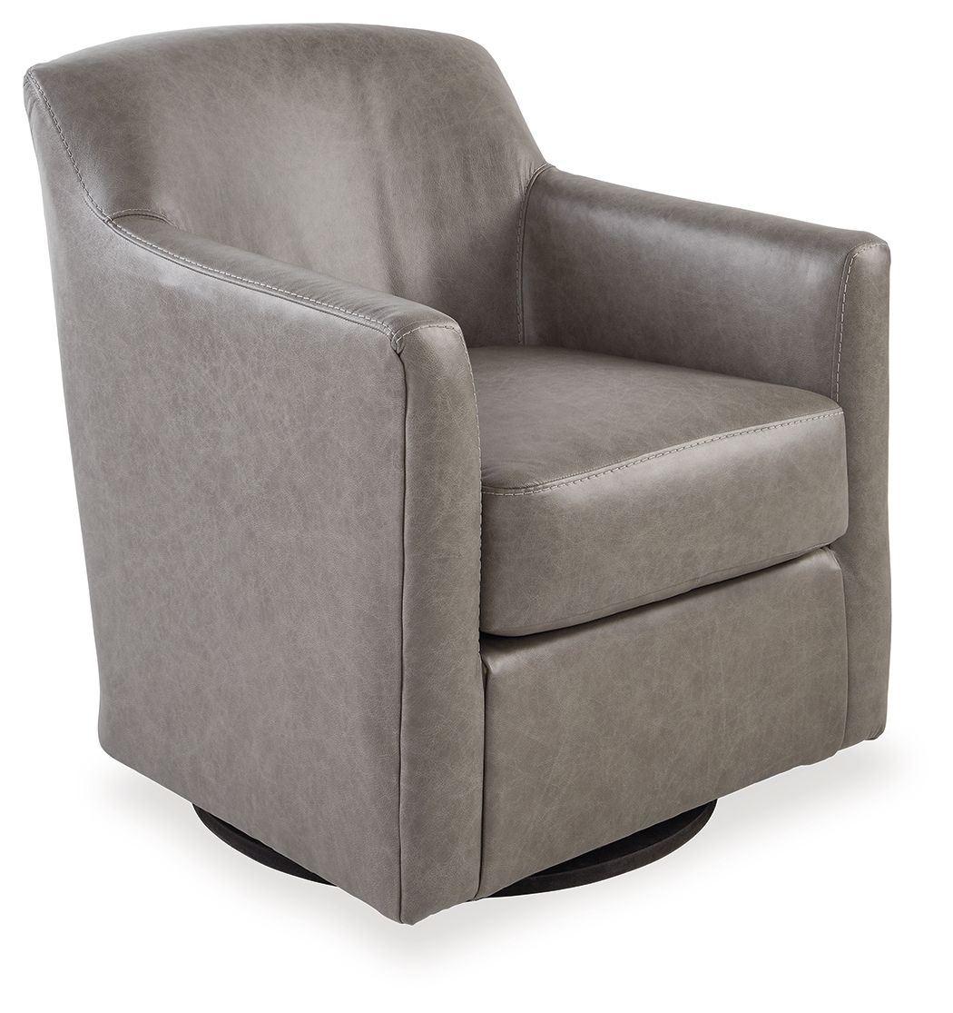 Bradney - Swivel Accent Chair Dark Gray by Signature Design by Ashley® | Bel Furniture